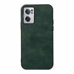 For OnePlus Nord CE 2 5G Two-color Litchi Texture PU Phone Case(Green)