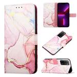 For OPPO A93 / F17 Pro / Reno4 F / Reno4 Lite PT003 Marble Pattern Flip Leather Phone Case(LS005)