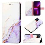 For Realme 8 / 8 Pro PT003 Marble Pattern Flip Leather Phone Case(LS006)