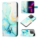 For Realme Narzo 50A PT003 Marble Pattern Flip Leather Phone Case(LS003)