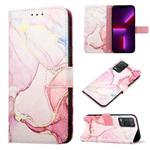 For Realme 8 5G / V13 5G / Narzo 30 5G PT003 Marble Pattern Flip Leather Phone Case(LS005)