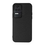 For Xiaomi Redmi K50/K50 Pro Fine Hole Carbon Fiber Texture Shockproof Phone Case(Black)