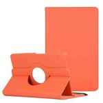 For Lenovo Legion Y700 Litchi Texture 360 Degrees Rotation Leather Tablet Case with Holder(Orange)