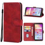 For TCL A3 A509DL / A30 Leather Phone Case(Red)