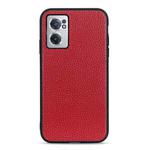 For OnePlus Nord CE 2 5G Litchi Texture Genuine Leather Phone Case(Red)