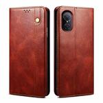 For Huawei nova 9 SE Oil Wax Crazy Horse Texture Leather Phone Case(Brown)