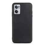 For OnePlus Nord CE 2 5G Sheep Texture Genuine Leather Shockproof Phone Case(Black)