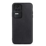 For Xiaomi Redmi K40S 5G Sheep Texture Genuine Leather Shockproof Phone Case(Black)