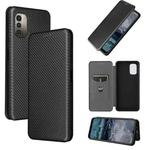 For Nokia G11 / G21 Carbon Fiber Texture Leather Phone Case(Black)