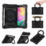 For Samsung Galaxy Tab A 8.0 2019 SM-T290 Armor Contrast Color Silicone + PC Tablet Case(Black)