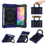 For Samsung Galaxy Tab A 8.0 2019 SM-T290 Armor Contrast Color Silicone + PC Tablet Case(Navy Blue)