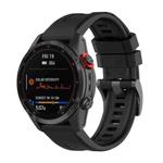 For Garmin Fenix 7 Quick Release Silicone Watch Band(Black)