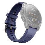 For Garmin Fenix 7S Quick Release Silicone Watch Band(Dark Blue)
