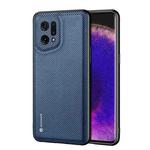 For OPPO Find X5 DUX DUCIS Fino Series PU + TPU Phone Case(Blue)