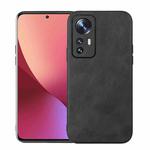 For Xiaomi 12 Pro Cowhide Texture PU Phone Case(Black)