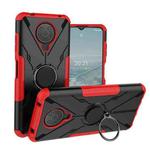 For Nokia G10 / G20 Armor Bear Shockproof PC + TPU Phone Protective Case with Ring Holder(Red)