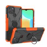 For Infinix Smart 6 Armor Bear Shockproof PC + TPU Phone Protective Case with Ring Holder(Orange)