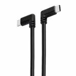 USB 3.2 Gen1 Type-C to USB 3.2 Gen1 Type-C Dual Elbow VR Link Cable For Oculus Quest 1 / 2, Cable Length:3m(Black)