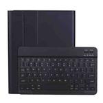 A11B Lambskin Texture Ultra-thin Bluetooth Keyboard Leather Case with Pen Holder For iPad Air 5 2022 / Air 4 2020 10.9 & Pro 11 inch 2021 / 2020 / 2018(Black)