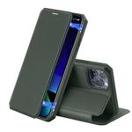 iPhone 11 Pro DUX DUCIS Skin X Series PU + TPU Horizontal Flip Leather Case with Holder & Card Slots(Dark Green)