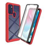 For Motorola Moto G60S Starry Sky Full Body Hybrid Shockproof Phone Case (Red)