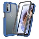 For Motorola Moto G71 5G Starry Sky Full Body Hybrid Shockproof Phone Case (Royal Blue)