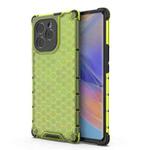 For Honor 60 SE 5G Shockproof Honeycomb PC + TPU Phone Case(Green)