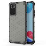 For Xiaomi Redmi Note 11 Shockproof Honeycomb PC + TPU Case(Black)