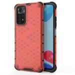 For Xiaomi Redmi Note 11 Shockproof Honeycomb PC + TPU Case(Red)