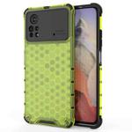 For Xiaomi Poco X4 Pro 5G Shockproof Honeycomb PC + TPU Case(Green)