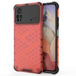 For Xiaomi Poco X4 Pro 5G Shockproof Honeycomb PC + TPU Case(Red)