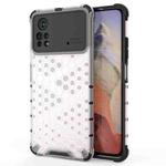 For Xiaomi Poco X4 Pro 5G Shockproof Honeycomb PC + TPU Case(White)