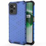 For OPPO Realme C35 Shockproof Honeycomb PC + TPU Phone Case(Blue)