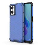 For OPPO A36 4G (China) Shockproof Honeycomb PC + TPU Phone Case(Blue)