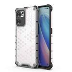 For OPPO Reno7 5G Global / Find X5 Lite Shockproof Honeycomb PC + TPU Phone Case(White)