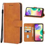 Leather Phone Case For Xiaomi Redmi 10A(Brown)
