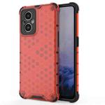 For OnePlus Nord N20 5G Shockproof Honeycomb PC + TPU Phone Case(Red)
