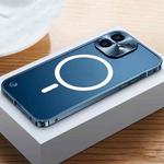 For iPhone 12 MagSafe Magnetic Frosted Case(Blue)