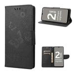 For Nokia G21 Butterfly Embossed Horizontal Flip Leather Phone Case(Black)