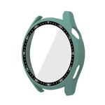 For Huawei Watch GT 3 46mm PC + Tempered Glass Watch Protective Case(Green)