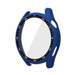 For Huawei Watch GT 3 46mm PC + Tempered Glass Watch Protective Case(Midnight Blue)