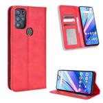 For BLU G91 Pro Magnetic Buckle Retro Texture Leather Phone Case(Red)
