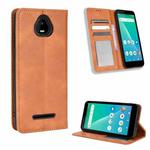 For Schok Volt SV55 / SV55216 Magnetic Buckle Retro Texture Leather Phone Case(Brown)