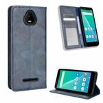 For Schok Volt SV55 / SV55216 Magnetic Buckle Retro Texture Leather Phone Case(Blue)