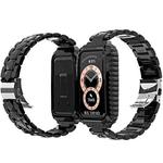 For Huawei Band 6 / Honor Band 6 Stainless Steel Watch Band(Black)