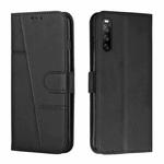 For Sony Xperia 10 III / 10 III  Lite Stitching Calf Texture Buckle Leather Phone Case(Black)