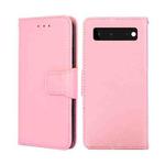 For Google Pixel 6 Crystal Texture Leather Phone Case(Pink)