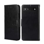 For Google Pixel 6A Crystal Texture Leather Phone Case(Black)