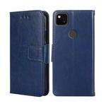 For Google Pixel 5 Crystal Texture Leather Phone Case(Royal Blue)