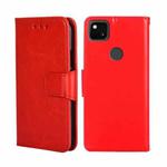 For Google Pixel 5 Crystal Texture Leather Phone Case(Red)